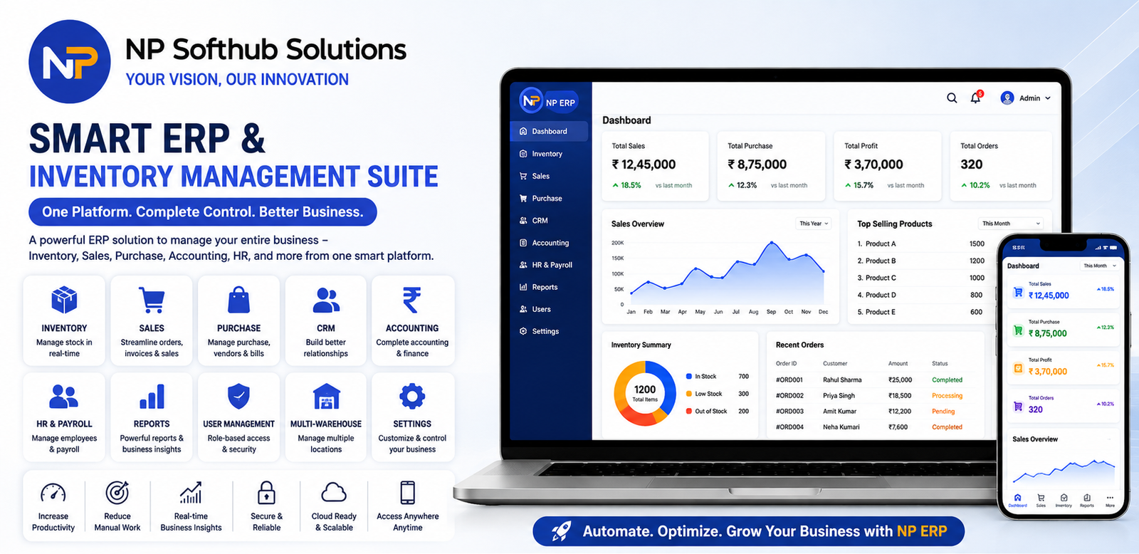 Smart ERP & Inventory Management Suite